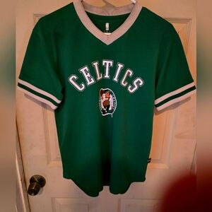 NBA Starter Boston Celtics Green Jersey Youth Large Short Sleeve Shirt Jersey